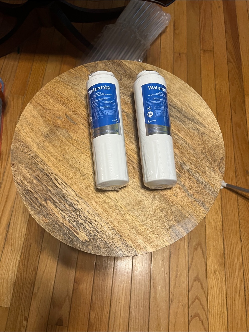 White Refrigerator Water Filter Replacement (Pack of 2)